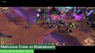 Malicious Crew vs Shakaboom  TUK TUK  Rift Glaive POV  Albion Online East 020720241200 [upl. by Llemej882]