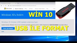 WİN 10 USB İLE FORMAT ATMA DETAYLI [upl. by Keely]