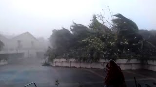 Watch Furious Cyclone Fani strikes Odisha will weaken and move to Bangladesh [upl. by Sherline338]