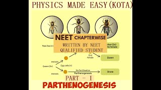 BIOLOGY NEET REPEATERS NOTES PART  I PARTHENOGENESIS FUSION OF MALE GAMETE BINARY FISSION  4 [upl. by Aisinoid539]