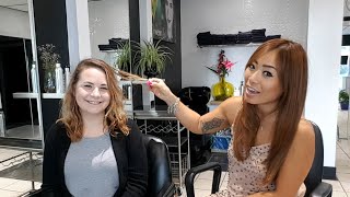 HAIR CONSULTATION hair questions to ask your clients client demo PART 1 [upl. by Ednew225]