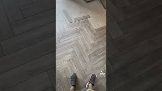 Herringbone LVT floor tiles [upl. by Neelik]