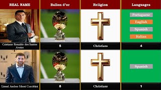 Ronaldo vs Messi  Ronaldo Messi Comparison⚽ [upl. by Marron]