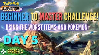 BEGINNER TO MASTER CHALLENGE Using The Worst Pokemon amp Held Items Day 5 [upl. by Asiole]