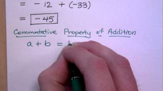 Prealgebra  Part 9 Commutative and Associative Properties of Addition [upl. by Appel451]