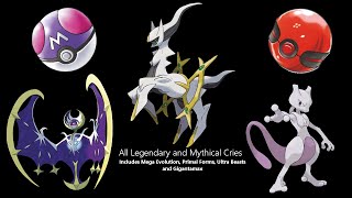 All Legendary and Mythical Cries [upl. by Roana]