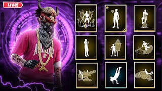 BREAKDANCER amp SEASON ONE WITH NEW EMOTES 2024 PRESENT ALIGHT💥👿 MOTION FF 💥🎵 freefire live brhk2fy [upl. by Frame64]