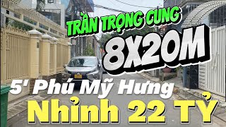 Nhà Mặt Tiền 8m Trần Trọng Cung Quận 7 6 tầng 8x 20m Nhỉnh 22 Tỷ [upl. by Bartle447]