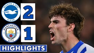 🔵Brighton vs Manchester City 21  All Goals amp Extended HIGHLIGHTS  Premier League [upl. by Thurston368]