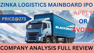 Zinka Logistics IPO Review • GMP • IPO • zinkalogisticsipo blackbuckipo ipo • [upl. by Rowley]