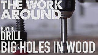 The Work Around How to Drill Big Holes Into Wood  HGTV [upl. by Ennagrom951]