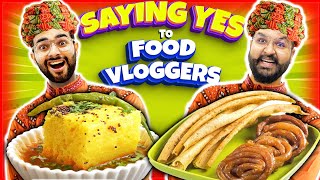 Saying YES to Food Vloggers For 24 Hours 😱 GUJARAT EDITION [upl. by Alena]