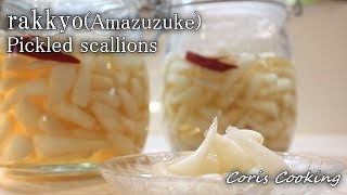 How to make rakkyo（Amazuzuke） pickled scallions｜Coris cooking [upl. by Luehrmann]