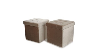 Sit and Store Luxury Foldable Storage Cube 2pack [upl. by Lillith]