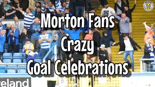 Morton Fans Crazy Goal Celebrations  Greenock Morton 2  St Mirren 0 [upl. by Nirre711]