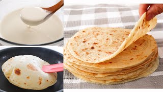 5 Minutes Ready Quick and Easy flatbread made with Batter No Kneading No Oven [upl. by Grand]