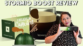 Nespresso Stormio Boost with Extra Caffeine  Review amp Taste Test [upl. by Atnas373]