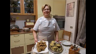 CARCIOFI RIPIENI E FRITTI PARTE 1  RICETTA DELLA NONNA MARIA [upl. by Tedman]