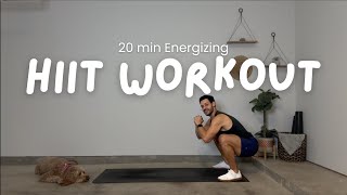 20 Minute Energizing HIIT Workout [upl. by Eimar]