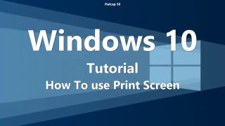 screenshots Print Screen Windows 10  How To Tutorial [upl. by Yllus696]