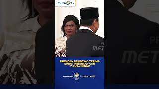 Presiden Prabowo Subianto Terima Surat Kepercayaan 7 Duta Besar shorts [upl. by Katleen]