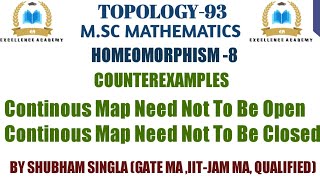 Continous map need not to be open continous map need not to be closed counter examples Topology [upl. by Annunciata519]