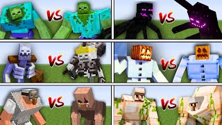 Ultimate MUTANT MOBS vs NEW MUTANT MOBS in Minecraft Mob Battle [upl. by Dino]