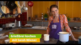 Familienküche  So gehts Grießbrei kochen mit Sarah Wiener  ICH KANN KOCHEN [upl. by Josias]