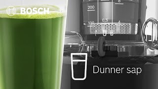 Bosch VitaExtract Slowjuicer met MixControl De dikte van je sap aanpassen [upl. by Philbo]