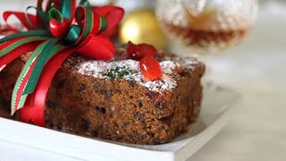 Postres para navidad  cómo hacer un fruitcake navideño [upl. by Adnohsor]