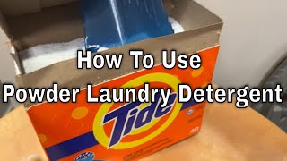 How to Use Powder Laundry Detergent [upl. by Lleinnad605]