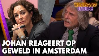 Johan reageert uitgebreid op geweld in Amsterdam Nederland staat wereldwijd voor schut [upl. by Trstram945]