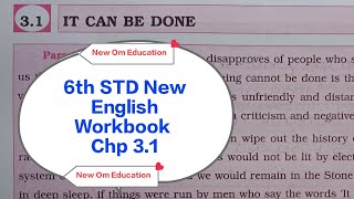 6th STD English Workbook Chp 31 It Can Be Done OmPrakashrn8hc [upl. by Vladimar750]