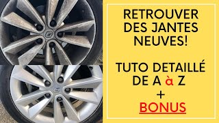 COMMENT NETTOYER DES JANTES DE VOITURE TUTO de A à Z [upl. by Selfridge940]