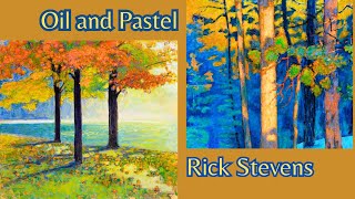 Impressionistic oil and pastel paintings by Rick Stevens United States [upl. by Ainosal306]