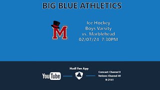 Boys Varsity Ice Hockey vs Marblehead  02072024 [upl. by Inaj914]