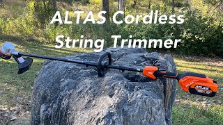 ATLAS 80V Cordless String Trimmer  Review [upl. by Thgiwed]