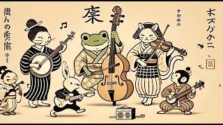 Shamisen 三味線 X Electric Guitar X Flute X Violin【喵獸戲畫】Background Music for Studying or Work [upl. by Akehsay]