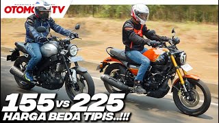 DUEL PANAS TVS RONIN vs YAMAHA XSR 155 MESIN BEDA CC HARGA BEDA TIPIS l Otomotif TV [upl. by Eoj794]