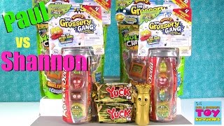 Paul vs Shannon Challenge Grossery Gang Series 2 Blind Bag Toy Opening  PSToyReviews [upl. by Yliah672]