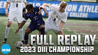 St Olaf vs Amherst 2023 NCAA DIII mens soccer championship  FULL REPLAY [upl. by Noryahs]