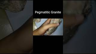 Pegmatitic Granite Igneous rock shorts geology [upl. by Kevan]