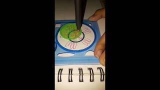 Spirograph art  Spirograph drawing  Flower 🌼 design  shortsvideo artandcraft spirograph [upl. by Elacsap544]