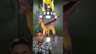 Hydraulic press dinasaur satisfying woodworking art shortvideo shorts shortvideo youtubeshort [upl. by Sup]