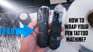 How to wrap Bishop Power Wand tattoo machine [upl. by Ragland758]