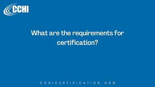 Certification QampA What are the requirements for certification [upl. by Othilia973]