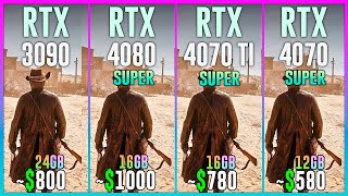 RTX 3090 vs RTX 4080 SUPER vs RTX 4070 TI SUPER vs RTX 4070 SUPER  Test in 25 Games [upl. by Halian]