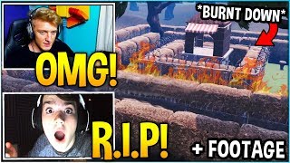 STREAMERS REACT TO WAILING WOODS BURNING DOWN Event FOOTAGE [upl. by Northrup356]