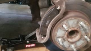 Quick vid while Im swapping brake pads on the 2014 Ram 1500 [upl. by Aniakudo24]