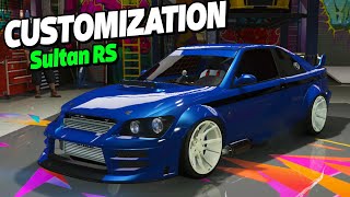 GTA 5 Online  Karin Sultan RS Customization Lexus IS300  Bennys Original Motor Works [upl. by Douglass]